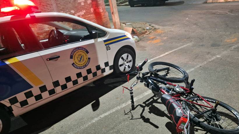 Bicicletas motorizadas irregulares são apreendidas em bairros de Santa Rita do Sapucaí