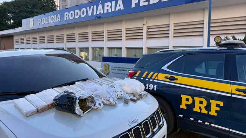 PRF encontra cerca de 20 kg de droga escondidos em painel de carro na Fernão Dias