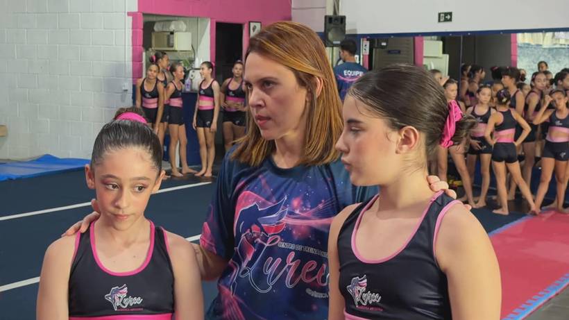 Ginastas de Pouso Alegre treinam para competir em Copa de Las Américas, no Peru