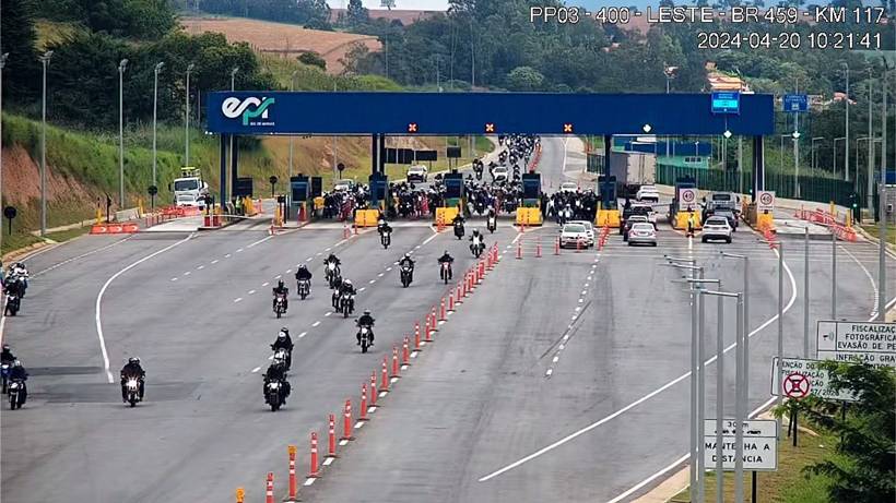 Cerca de 1,2 mil motos vão passar em rodovias da região durante romaria à Aparecida