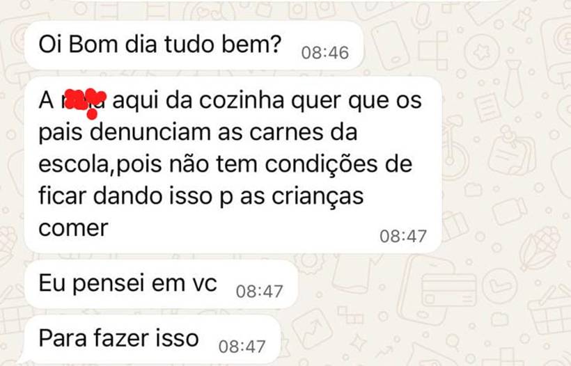 Escolas comunicam carne bovina com excesso de gordura e Prefeitura notifica fornecedor