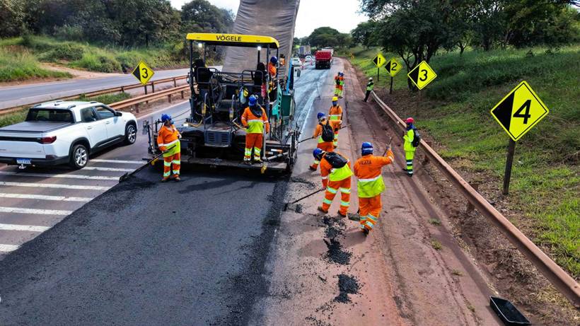 Fernão Dias segue com obras nesta semana em Cambuí, Estiva, Extrema, SGS e SSBV