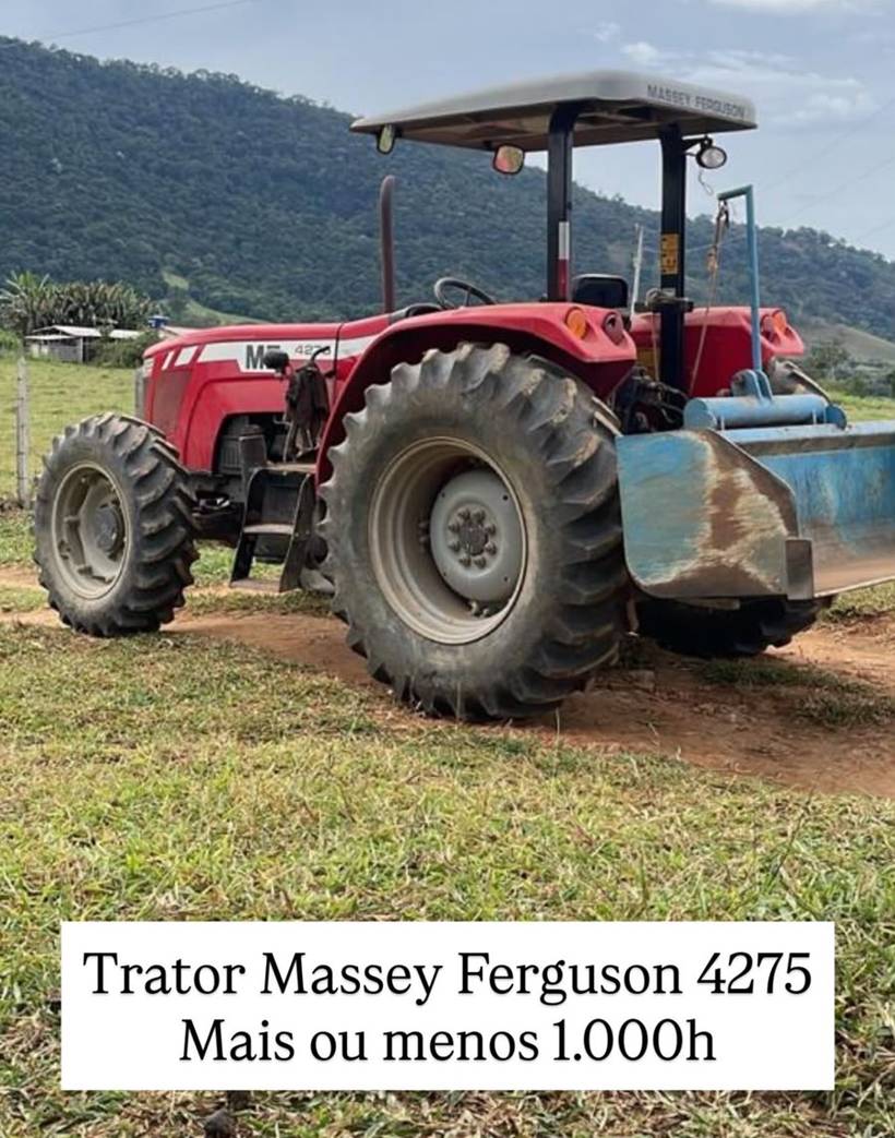 Trator é furtado de fazenda às margens da MG-458, em Careaçu