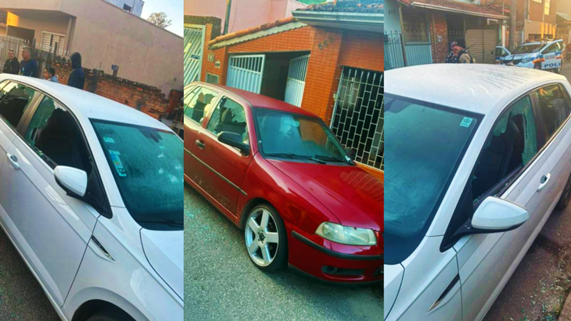 Homem é preso após ameaçar mulher e danificar seis veículos com facão