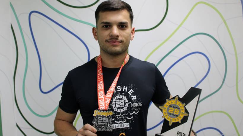 Universitário conquista terceira colocação na maior prova de corrida de trilha do Brasil