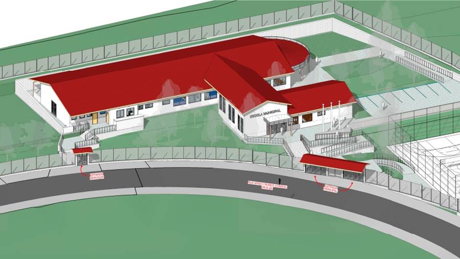 Nova escola em construção em Pouso Alegre - reprodução prefeitura