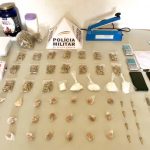PM apreende quase 500 pinos de cocaína, mais porções da droga em PA. Foto: Polícia Militar