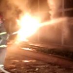 Incêndio destrói fábrica de batata palha, em Estiva. Imagem: reprodução Corpo de Bombeiros
