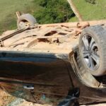 prefeito de senador josé bento capota carro em estrada rural. Foto: redes sociais