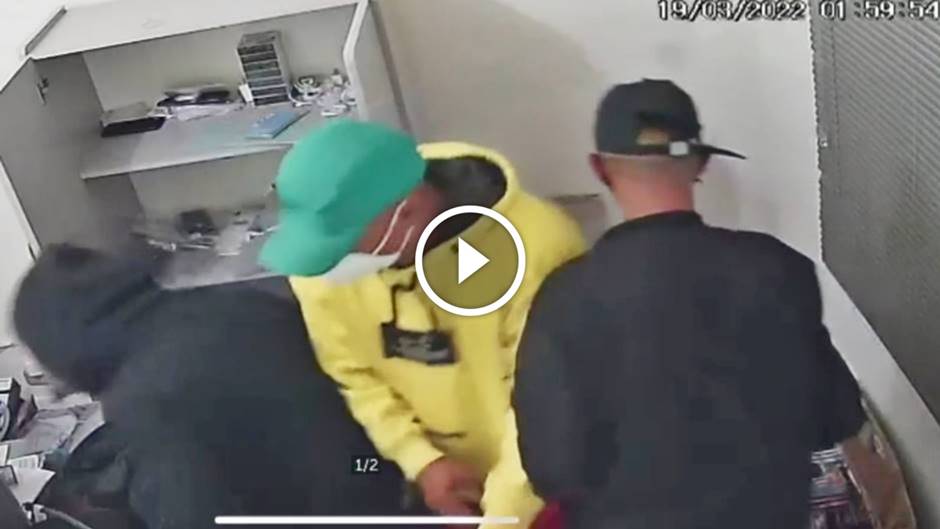 VÍDEO: Ladrões arrombam loja e furtam celulares em Pouso Alegre