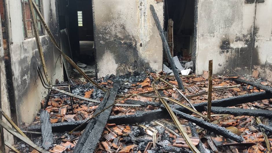 Escritório do Parque Municipal de Pouso Alegre é furtado e incendiado. Foto: reprodução prefeitura