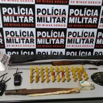 Operação apreende arma e munições na zona rural de Silvianópolis