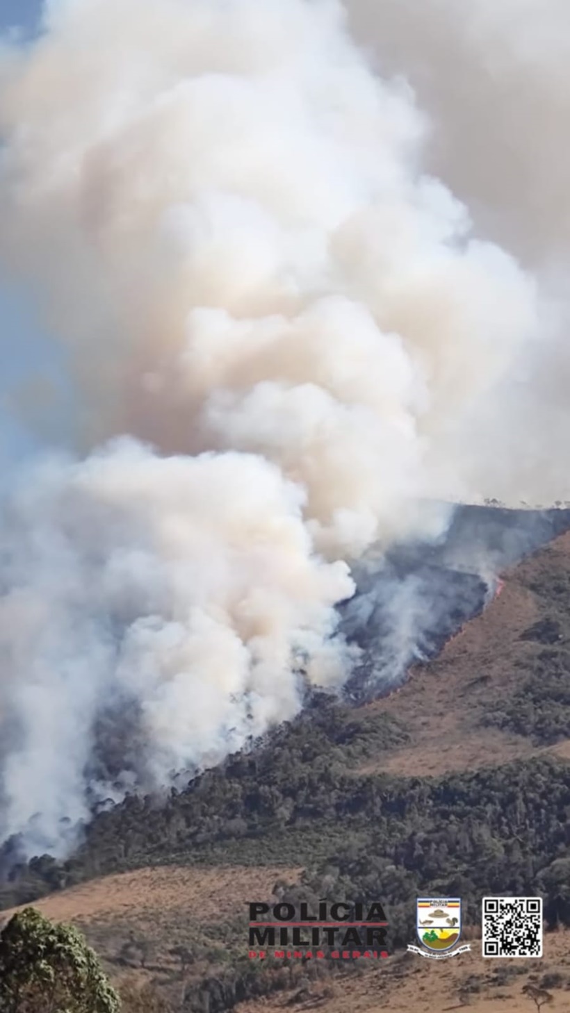 Homens são presos após incendiarem a Serra do Papagaio no Sul de MG