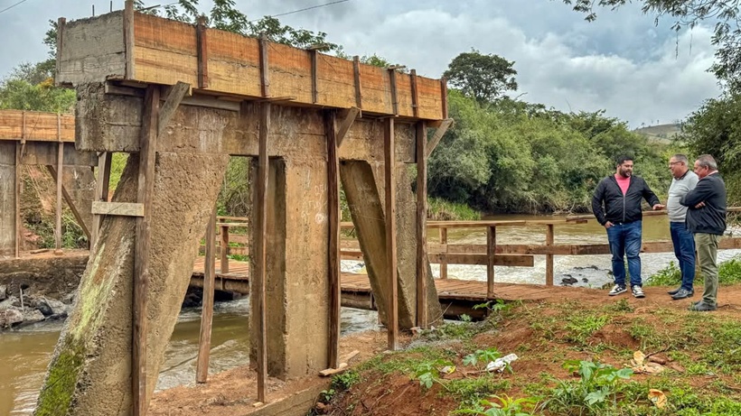 Prefeituras iniciam construção de ponte sobre o Rio Capivari no Sul de Minas