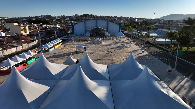 Confira como está a estrutura do P.A.RRAIÁ, que começa nesta sexta-feira