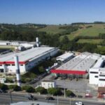 Centro Logístico e Parque Gráfico da União Química Farmacêutica Nacional, em Pouso Alegre. Imagem: Divulgação