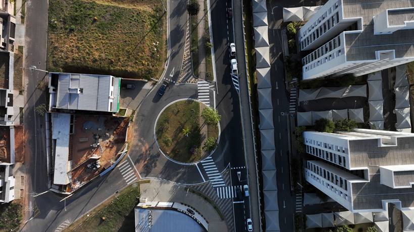 Obras na avenida do Horto Pouso Alegre