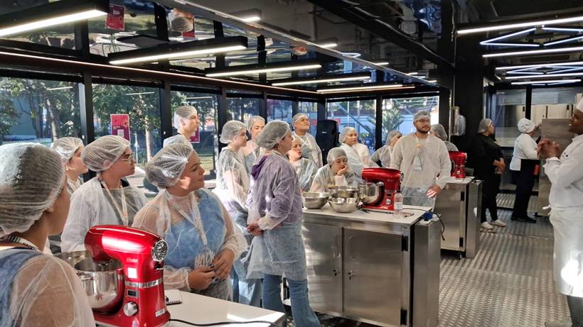 Carreta de gastronomia do Senac em Hacktonw