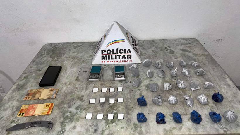 Jovem de Borda da Mata é preso comercializando drogas no IF de Inconfidentes