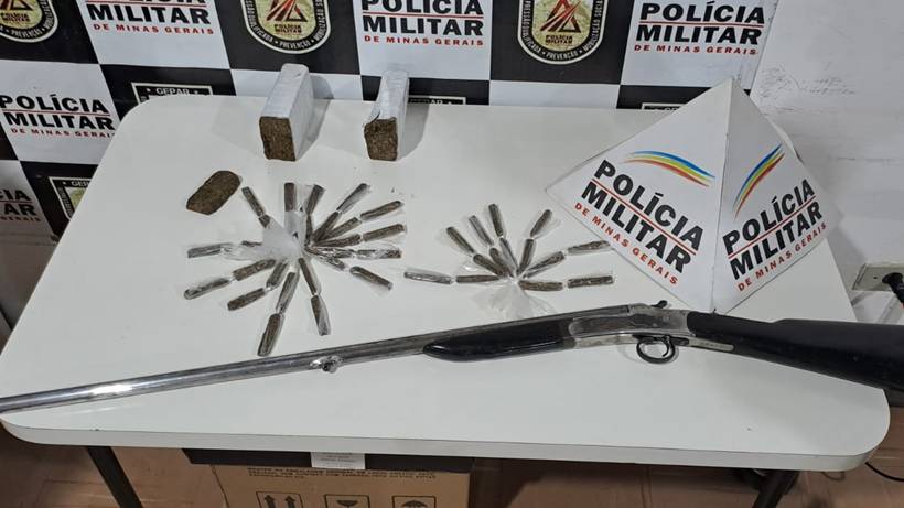 Operação da PM apreende arma e drogas no São Geraldo; uma pessoa foi presa