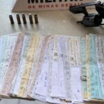 Homem é preso por suspeita de agiotagem; PM apreende diversos cheques
